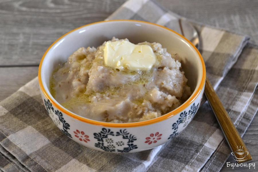 Каша ячневая на сухом молоке и воде