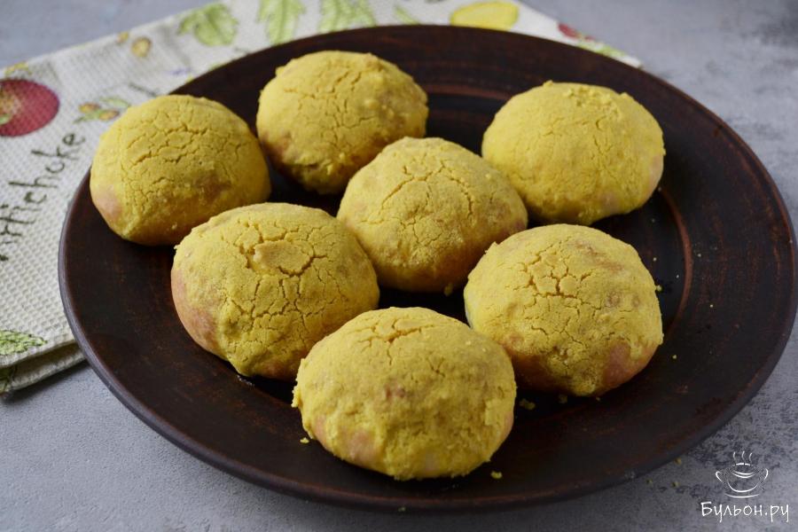 Булочки без дрожжей с куркумой