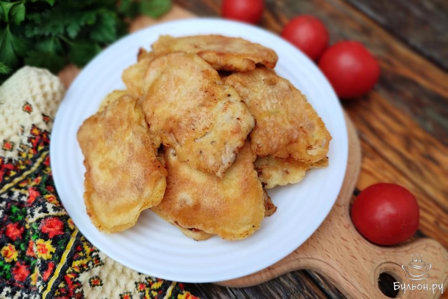 Отбивные из свинины в кляре из яиц и майонеза