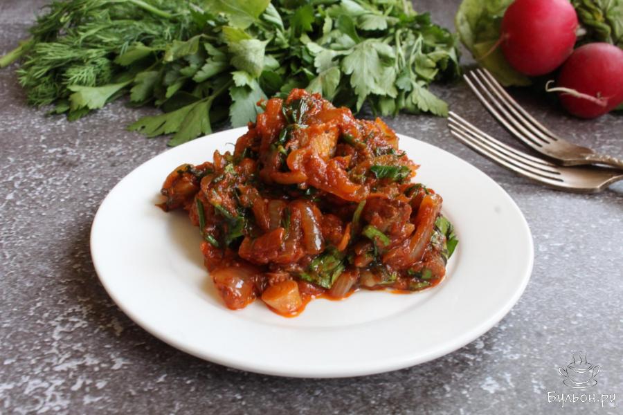 Томатный соус с рыбными консервами