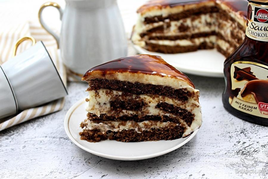 Торт из готовых бисквитных коржей