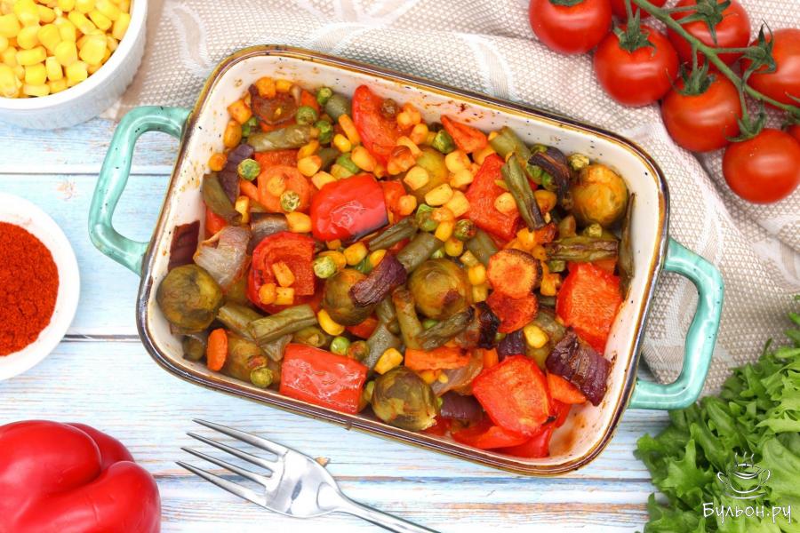 Запеченные овощи в духовке