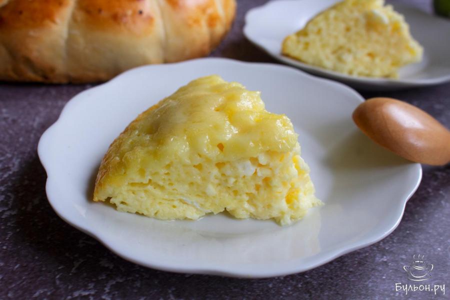 Нежное творожное суфле с сыром