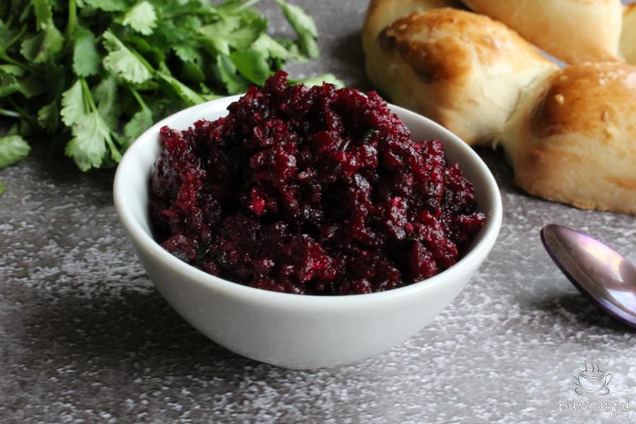 Паштет из свеклы с грецкими орехами