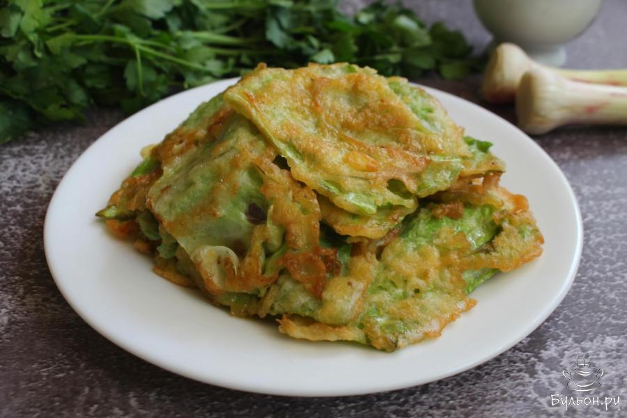 Жареная молодая капуста в кляре