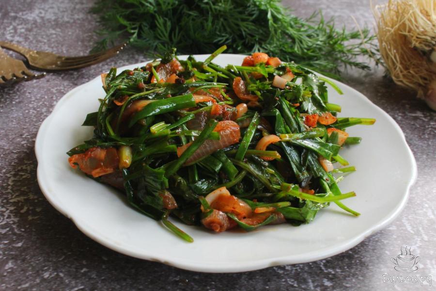 Жареный джусай по-корейски