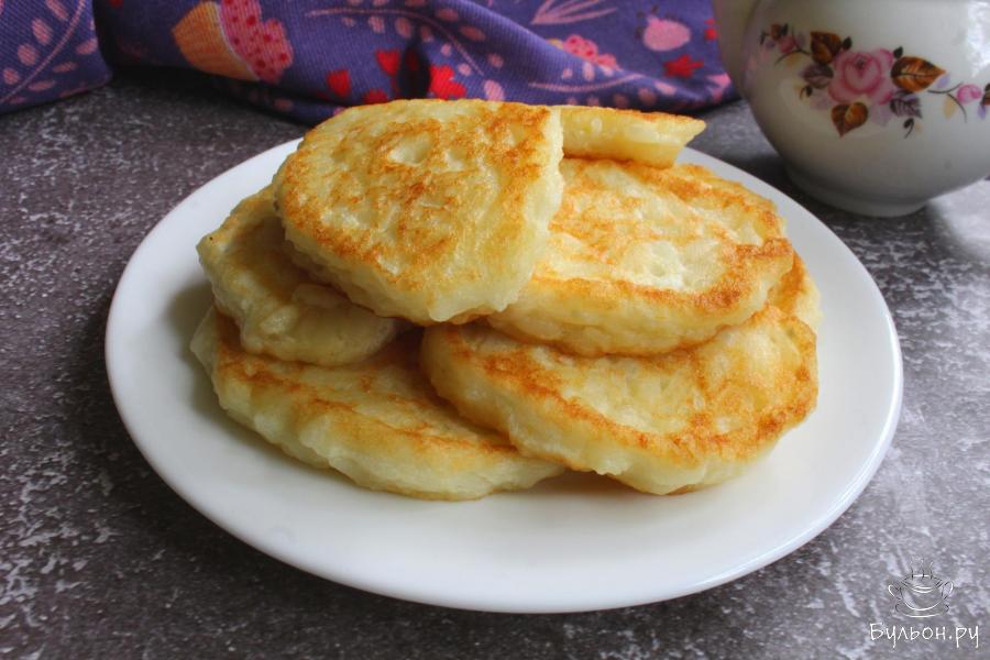 Сладкие рисовые оладьи на сковороде