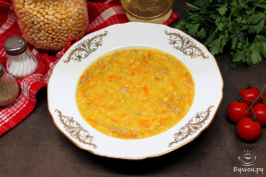 Гороховая каша с тушенкой