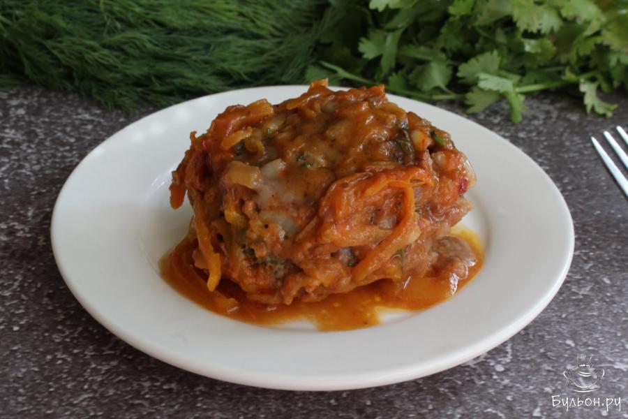 Мясные тефтели с вареным рисом в духовке