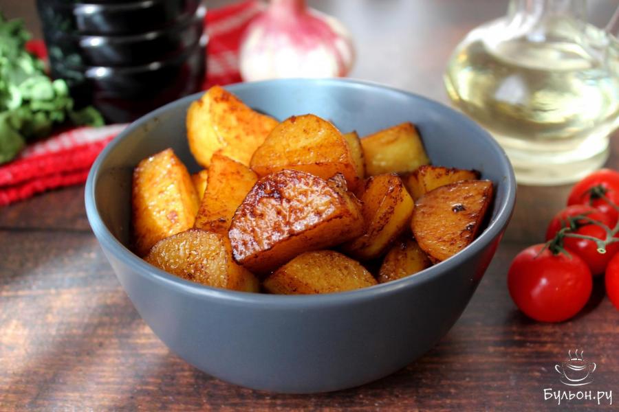 Картофель в соевом соусе в духовке