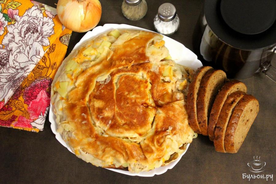 Жареный ханум на сковороде