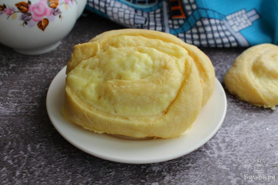 Мягкое печенье с творожной начинкой