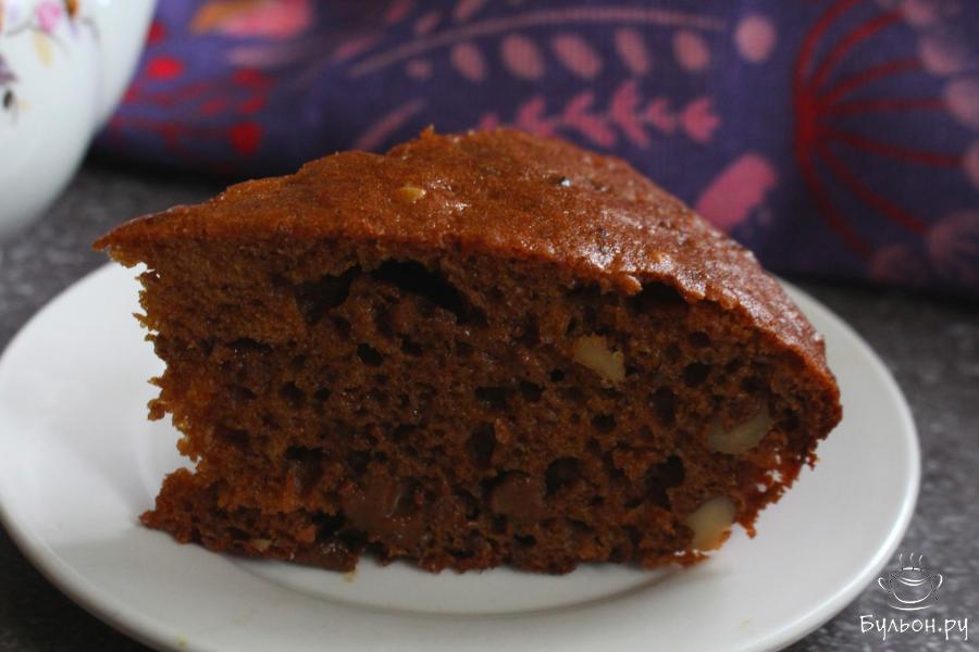 Ореховый кекс на вареной сгущенке