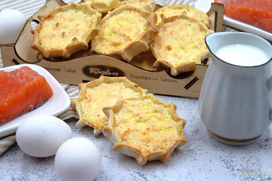 Перепечи с лососем и рикоттой