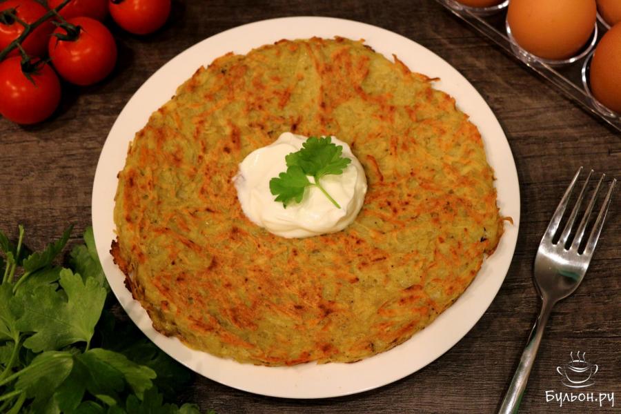 Хрустящий картофельный омлет