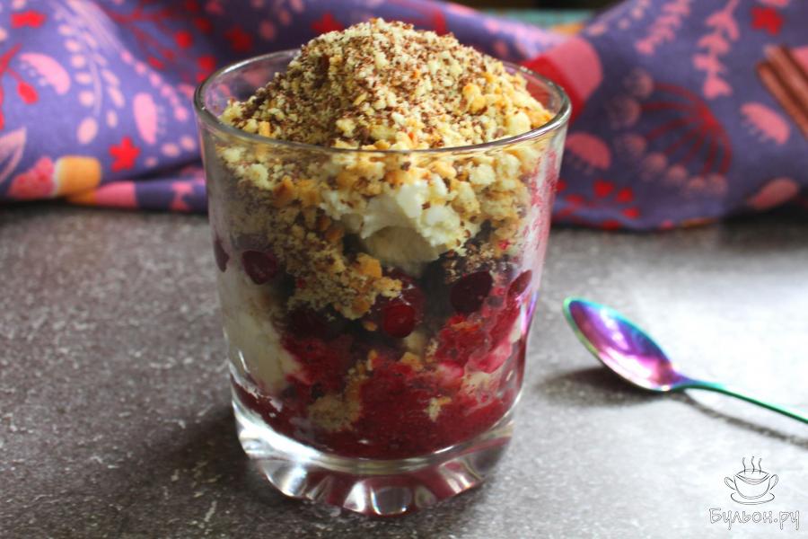 Десерт в стакане "Черный лес"