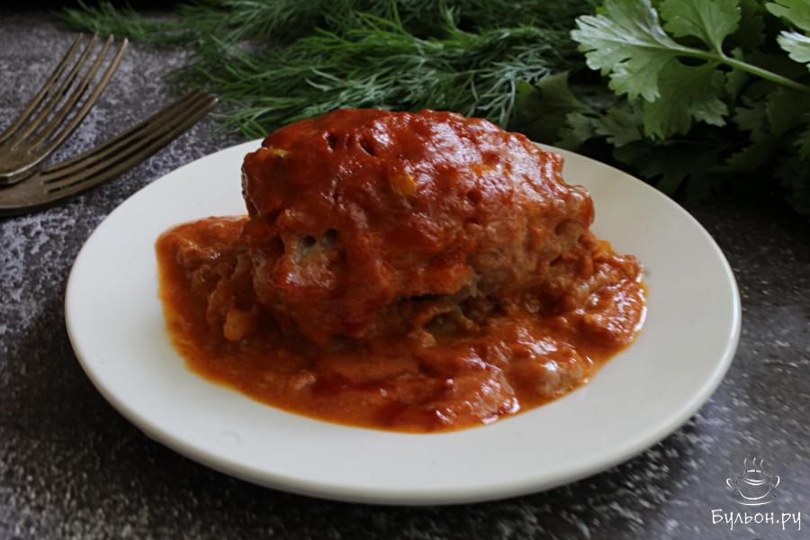 Ленивые голубцы под томатным соусом