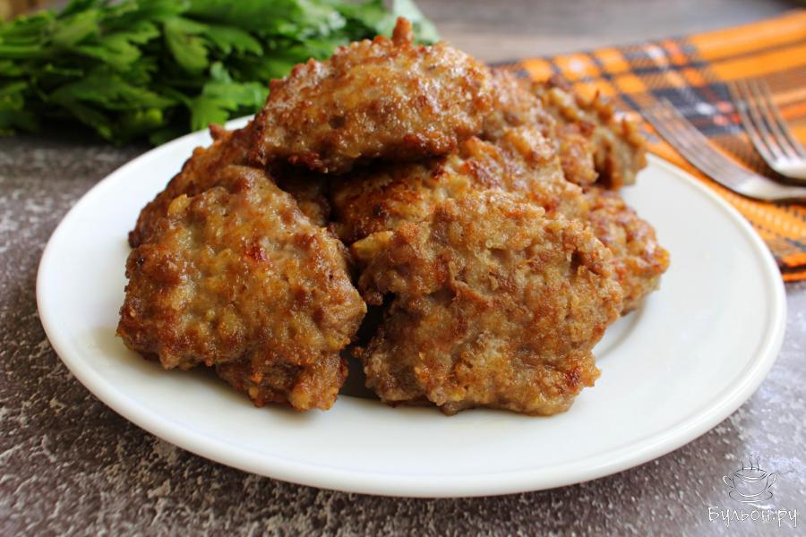 Мясные оладьи с картофелем