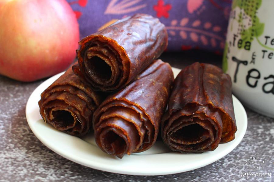 Домашняя пастила из яблок и сливы