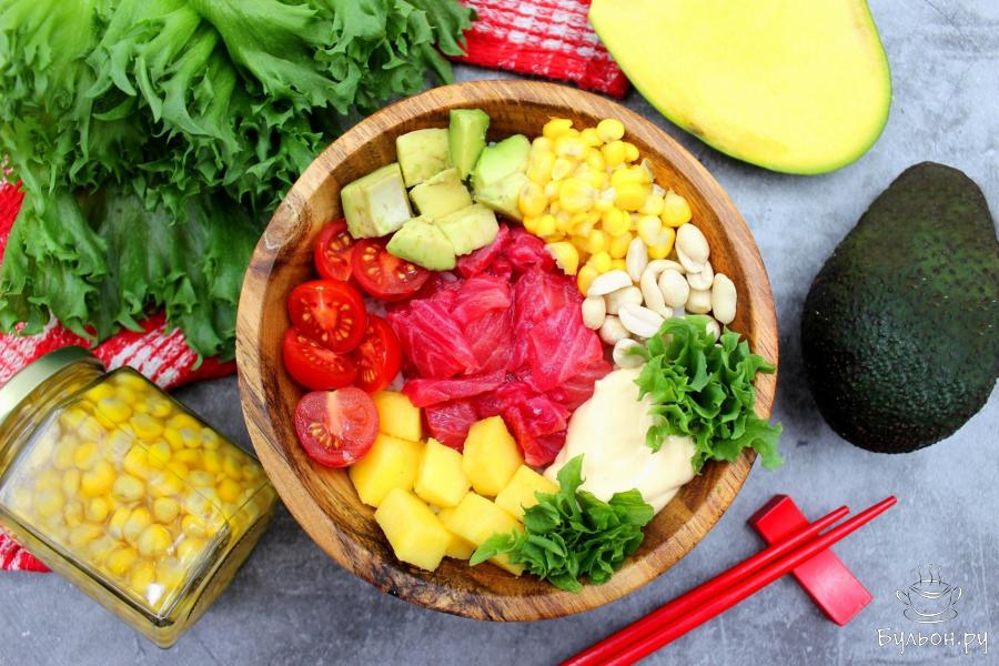 Поке с лососем