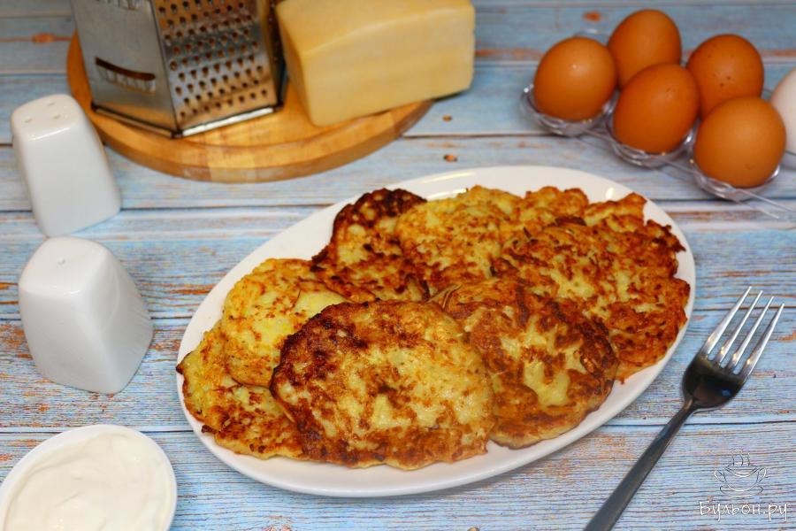 Кабачковые оладьи с сыром
