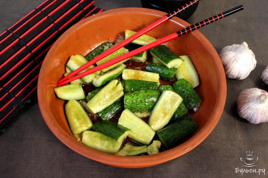 Огурцы в соевом соусе