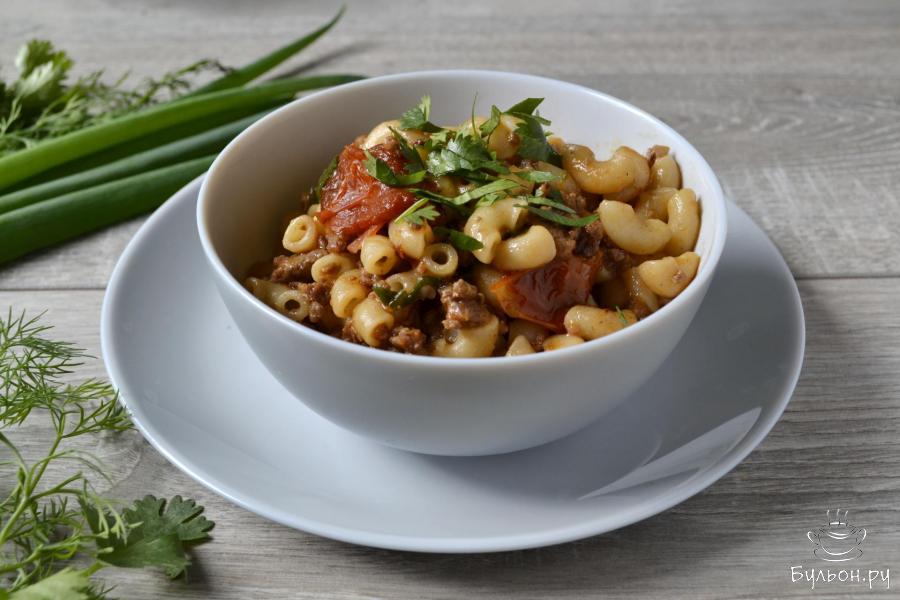 Ленивые макароны по-флотски