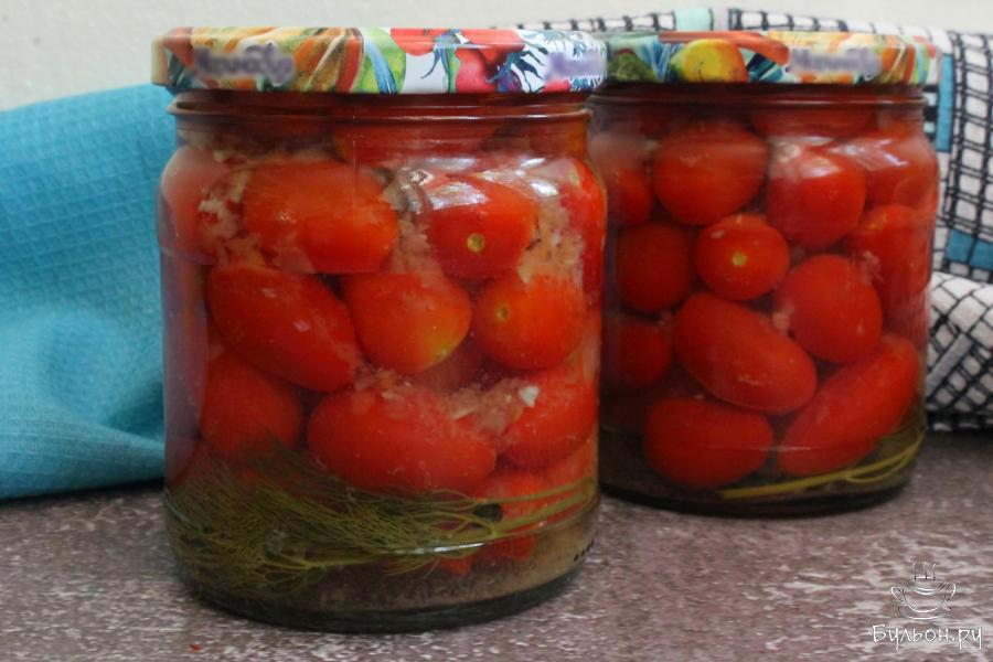 Помидоры черри с овощной смесью на зиму