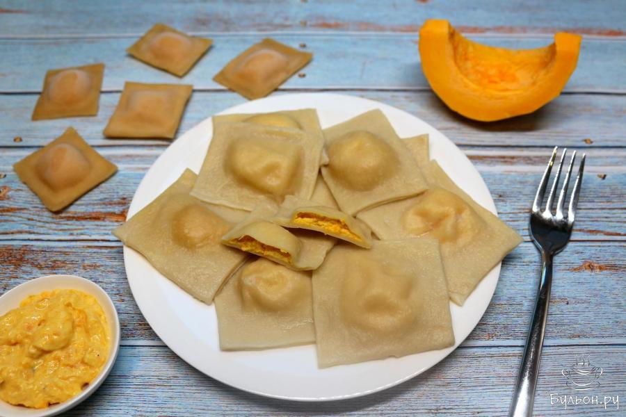 Равиоли с тыквой и рикоттой