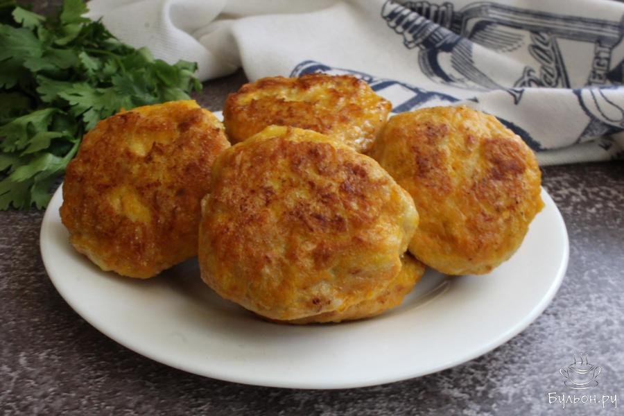 Морковные котлеты с куриным фаршем