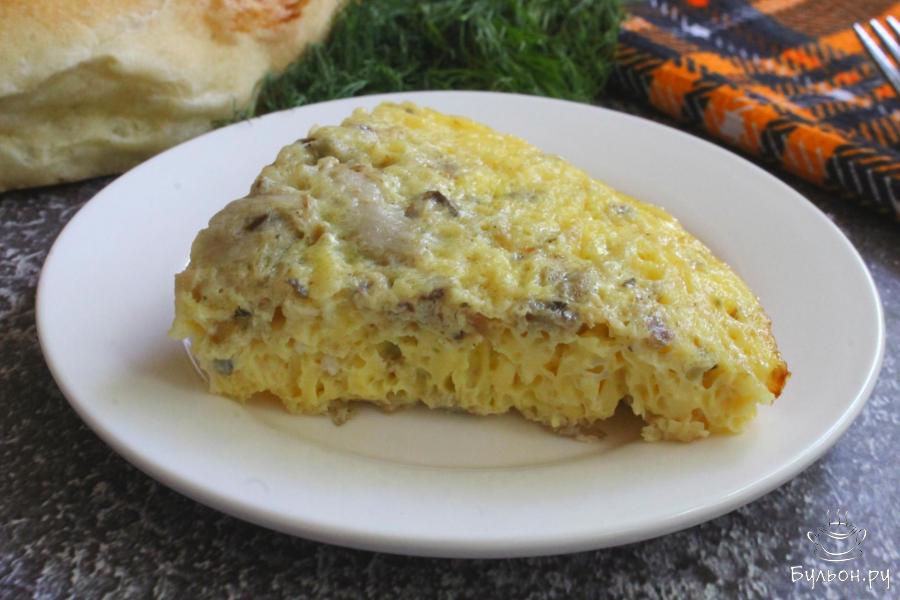 Омлет с консервированной рыбой