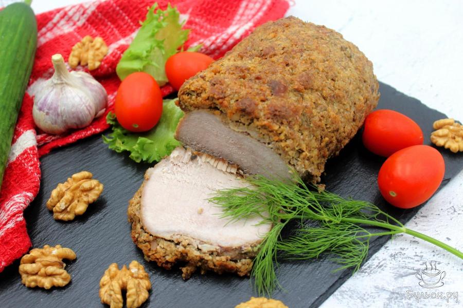 Карбонад в ореховой корочке