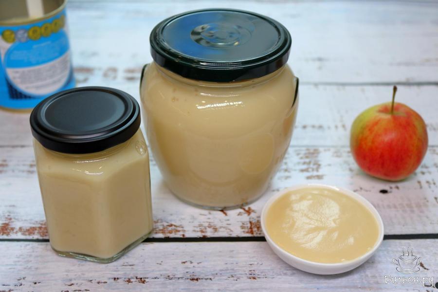 Пюре из яблок со сгущенным молоком