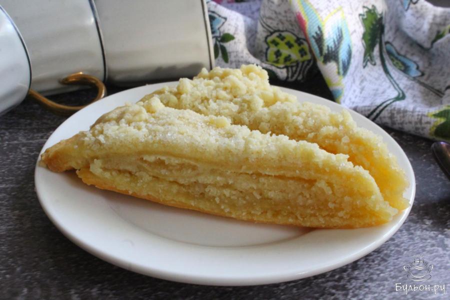 Слоеное печенье на кефире на скорую руку