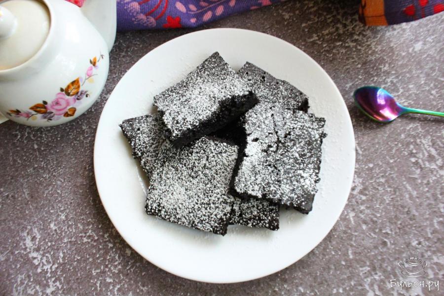 Влажный шоколадный пирог по-гречески