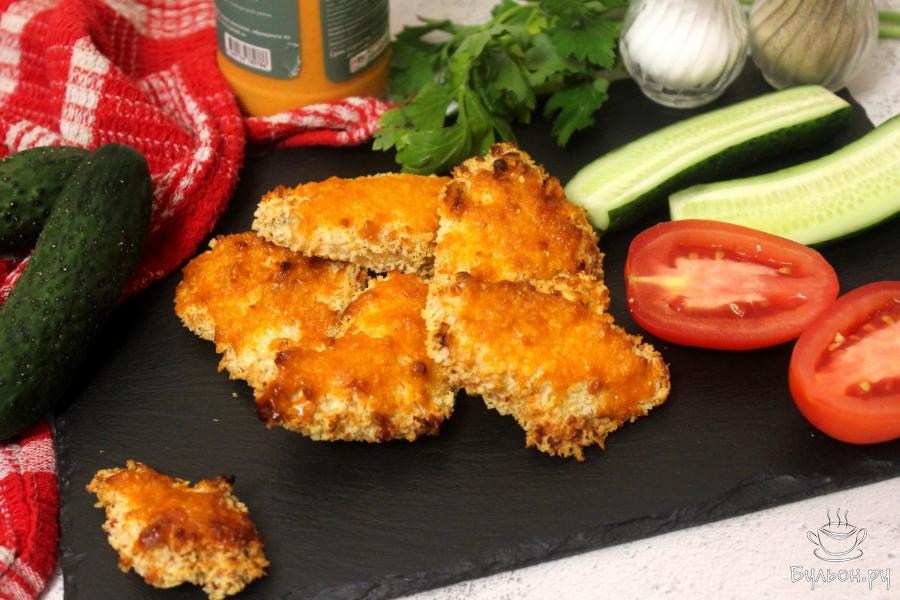 Куриные стрипсы с соусом спайси