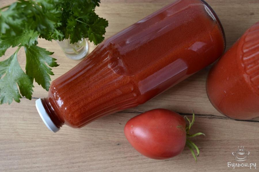 Томатный сок в соковыжималке на зиму