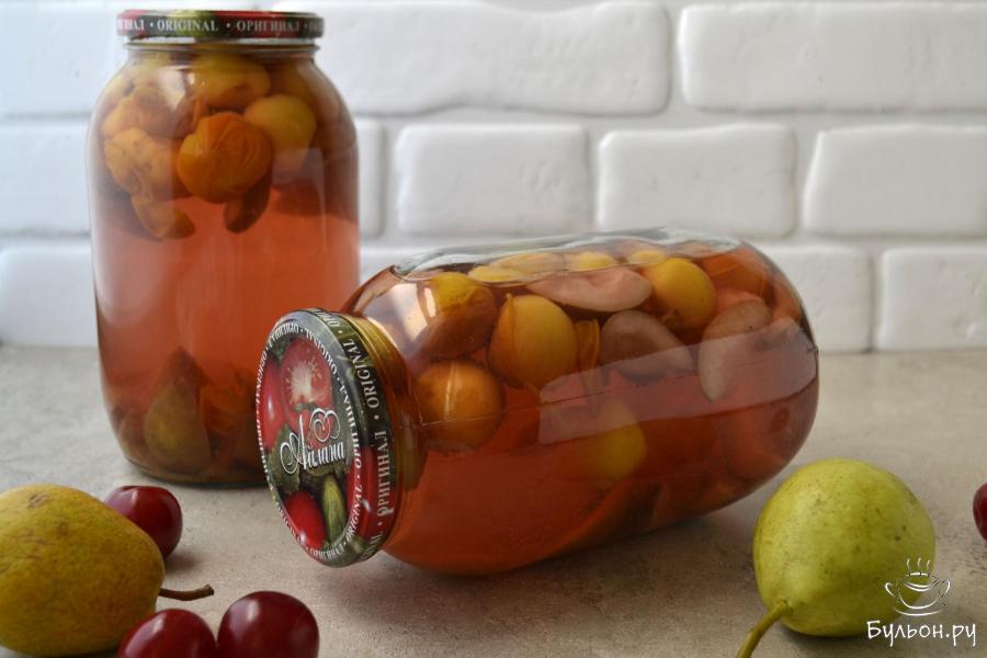 Компот сливово-грушевый на зиму