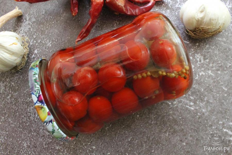 Помидоры черри с зернами кориандра на зиму