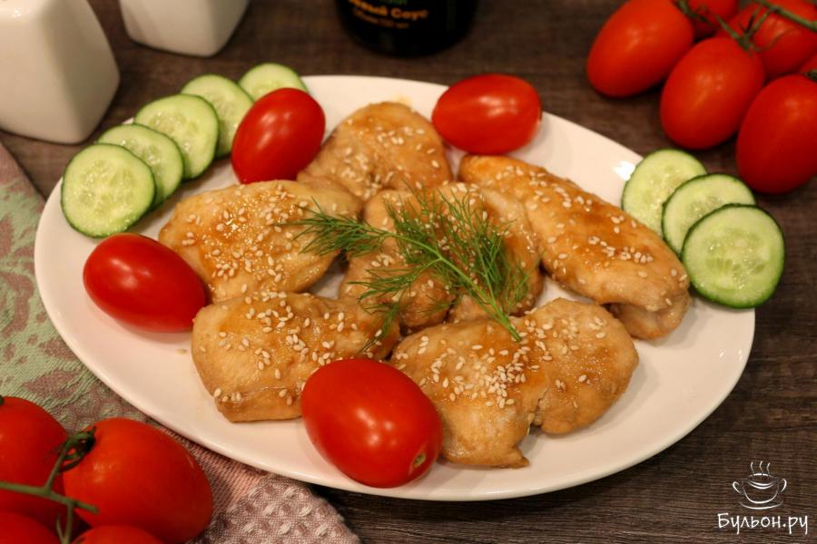 Куриное филе в соевом соусе