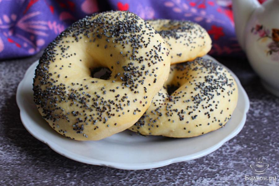 Домашние баранки на сгущенном молоке с маком