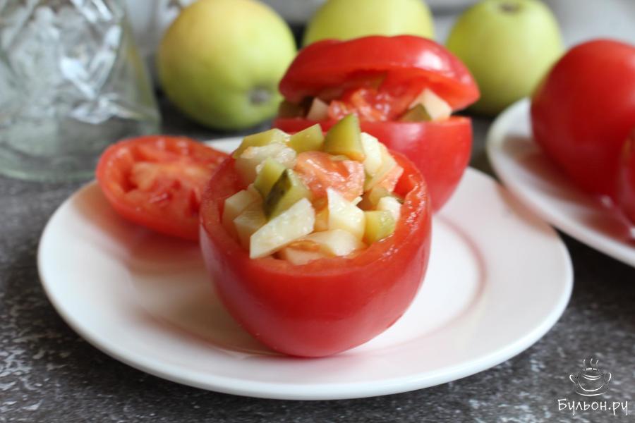 Фаршированные помидоры к новогоднему столу