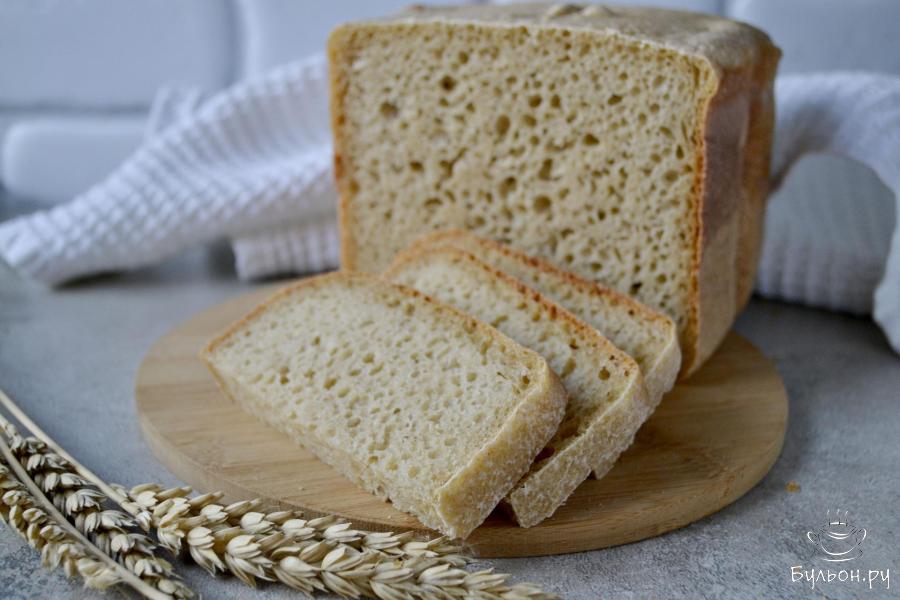 Хлеб из кукурузной и пшеничной муки на закваске в хлебопечке