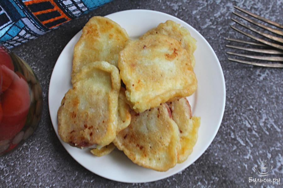 Печеночные сардельки в кляре