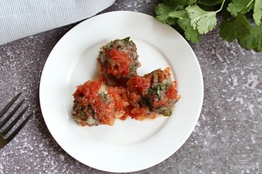 Итальянские мясные фрикадельки с сыром Пальпетте