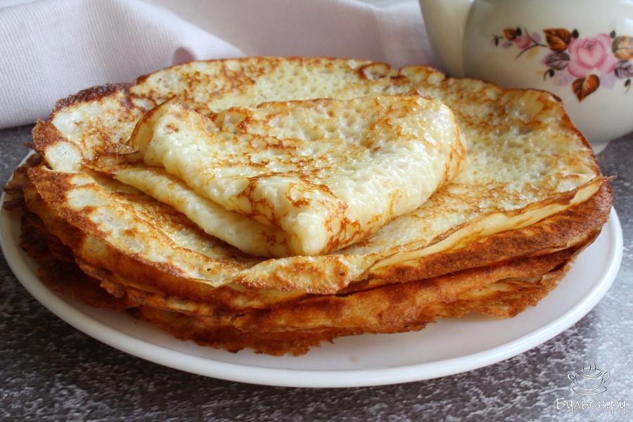 Быстрые блины на кислом молоке Скородушки
