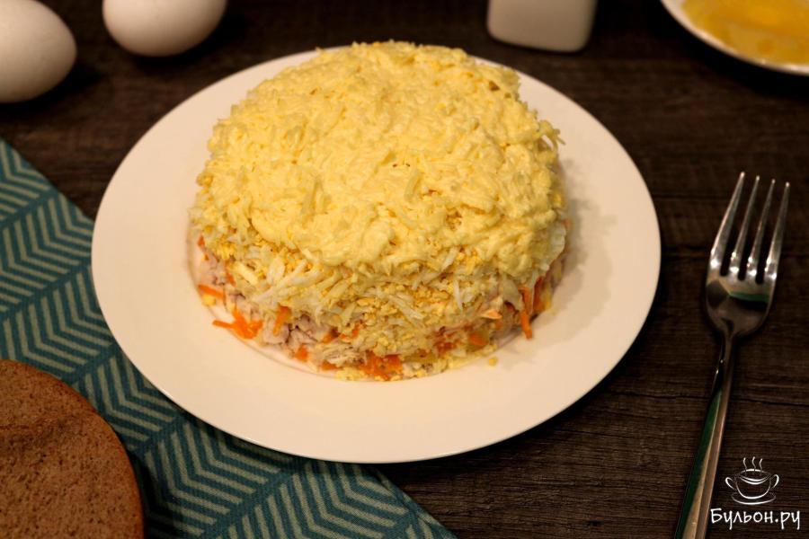 Салат с куриной грудкой