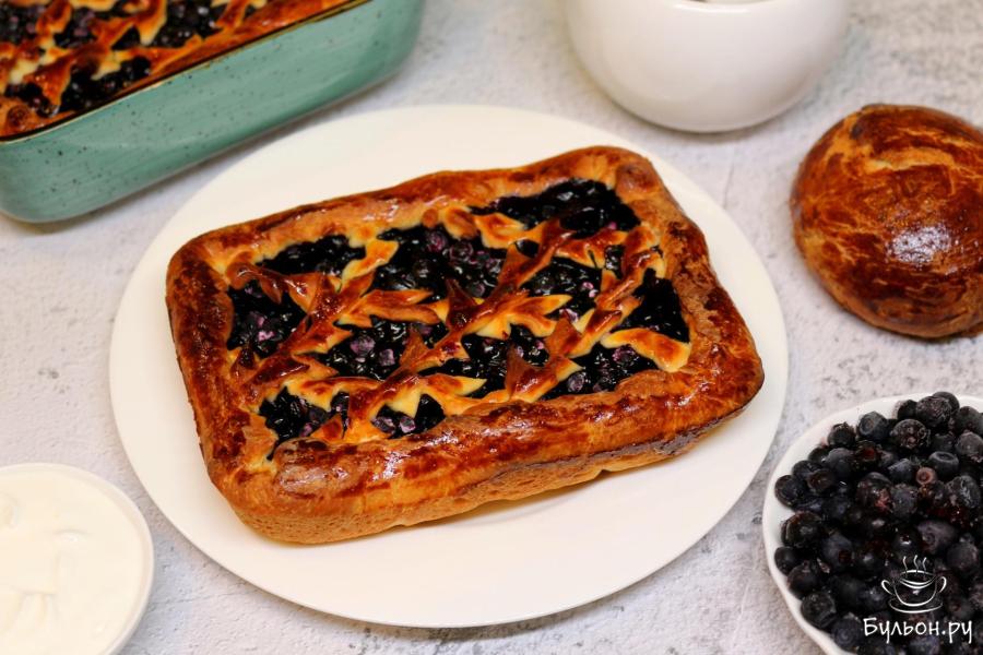 Пирог с черникой