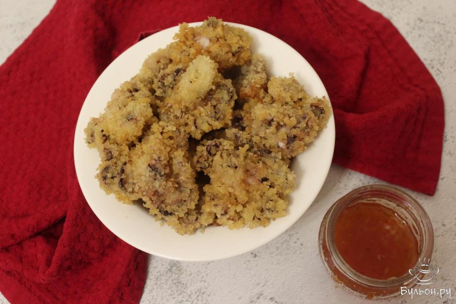 Мини осьминоги в панировке