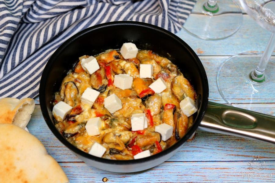 Мидии саганаки